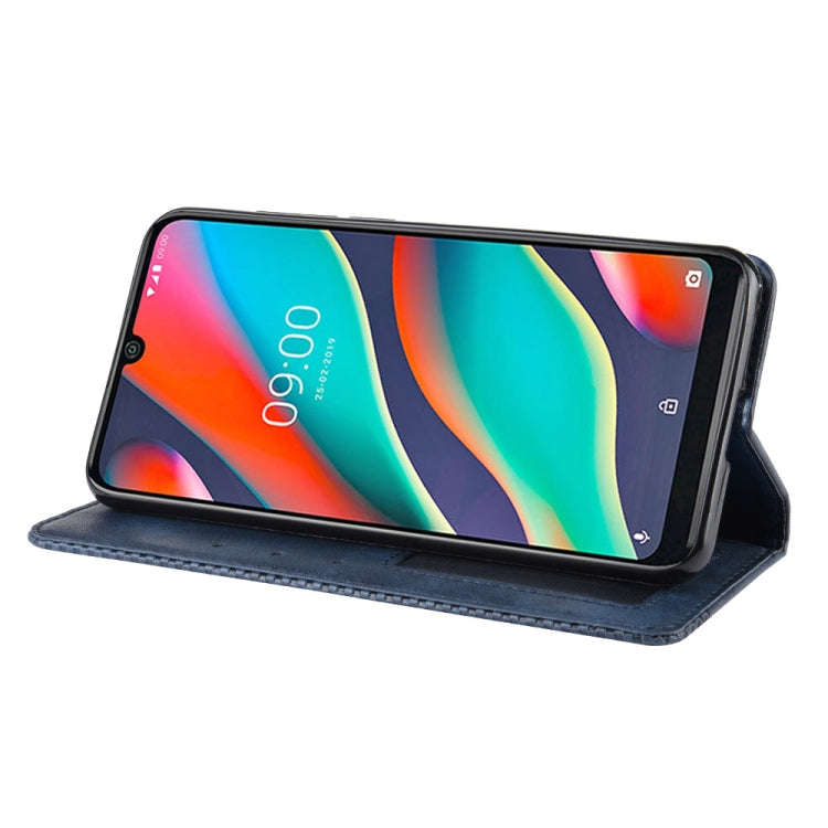 Magnetic Buckle Retro Crazy Horse Texture Horizontal Flip Leather Case for Wiko View3, with Holde...