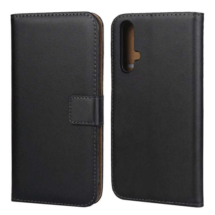 Leather Horizontal Flip Holster for Huawei Honor 20 with Magnetic Clasp and Bracket and Card Slot...