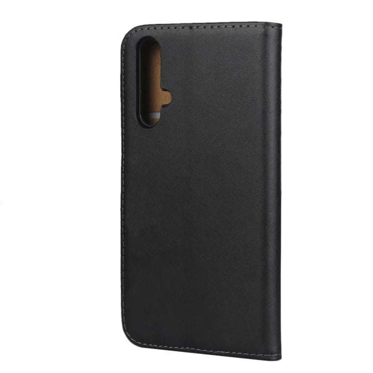 Leather Horizontal Flip Holster for Huawei Honor 20 with Magnetic Clasp and Bracket and Card Slot...