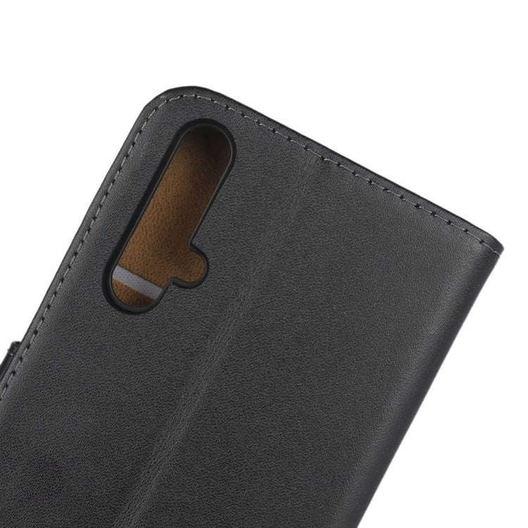 Leather Horizontal Flip Holster for Huawei Honor 20 with Magnetic Clasp and Bracket and Card Slot...