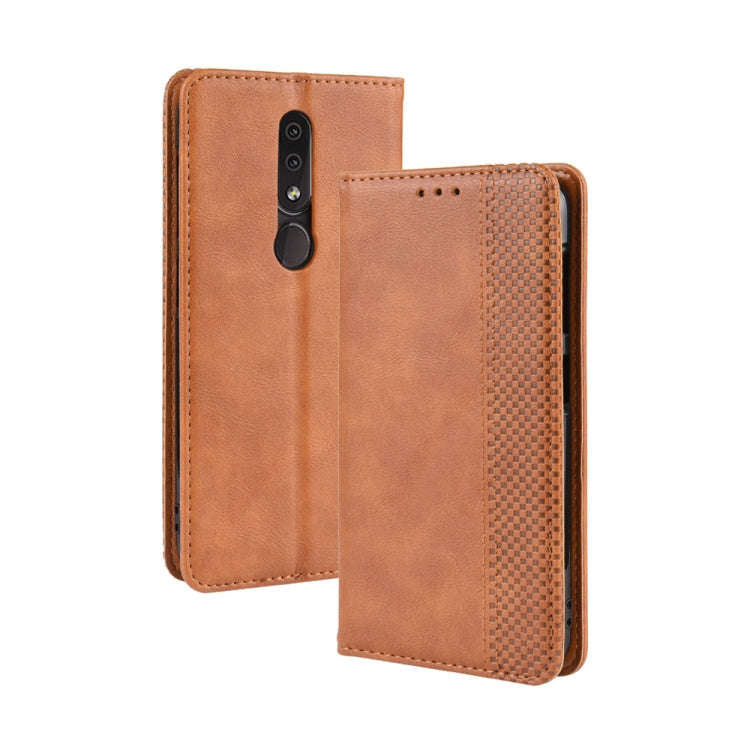 Magnetic Buckle Retro Crazy Horse Texture Horizontal Flip Leather Case for Nokia 4.2, with Holder...