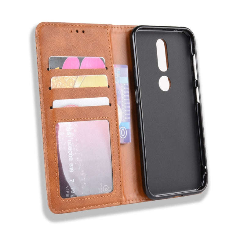 Magnetic Buckle Retro Crazy Horse Texture Horizontal Flip Leather Case for Nokia 4.2, with Holder...