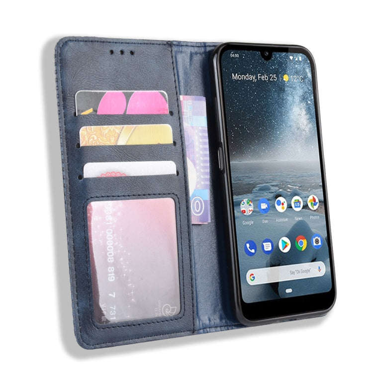 Magnetic Buckle Retro Crazy Horse Texture Horizontal Flip Leather Case for Nokia 4.2, with Holder...