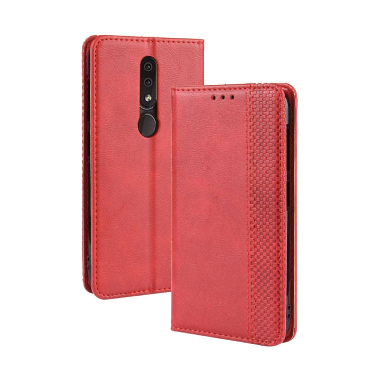 Magnetic Buckle Retro Crazy Horse Texture Horizontal Flip Leather Case for Nokia 4.2, with Holder...