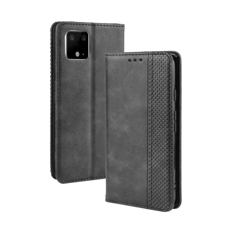 Magnetic Buckle Retro Crazy Horse Texture Horizontal Flip Leather Case for Google Pixel 4xl, with...