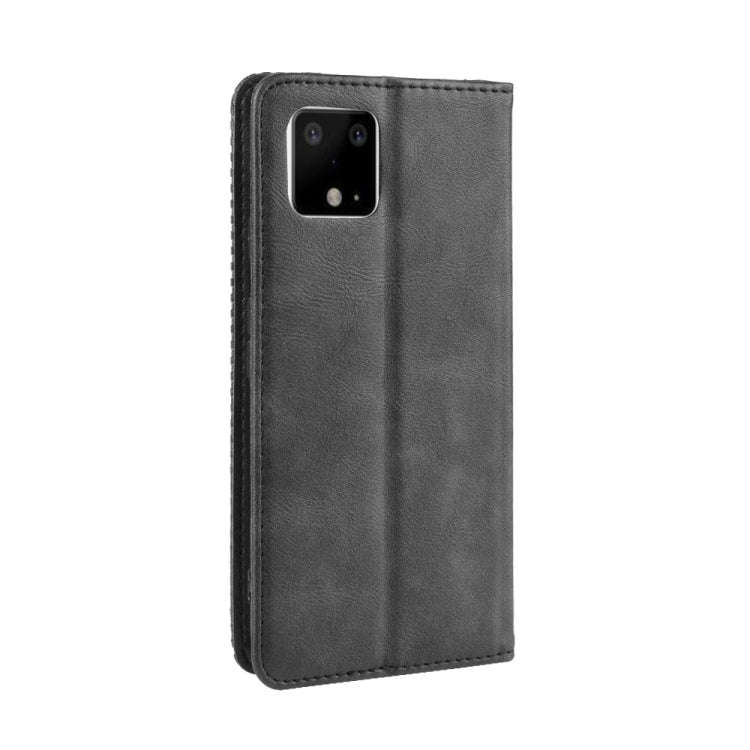 Magnetic Buckle Retro Crazy Horse Texture Horizontal Flip Leather Case for Google Pixel 4xl, with...