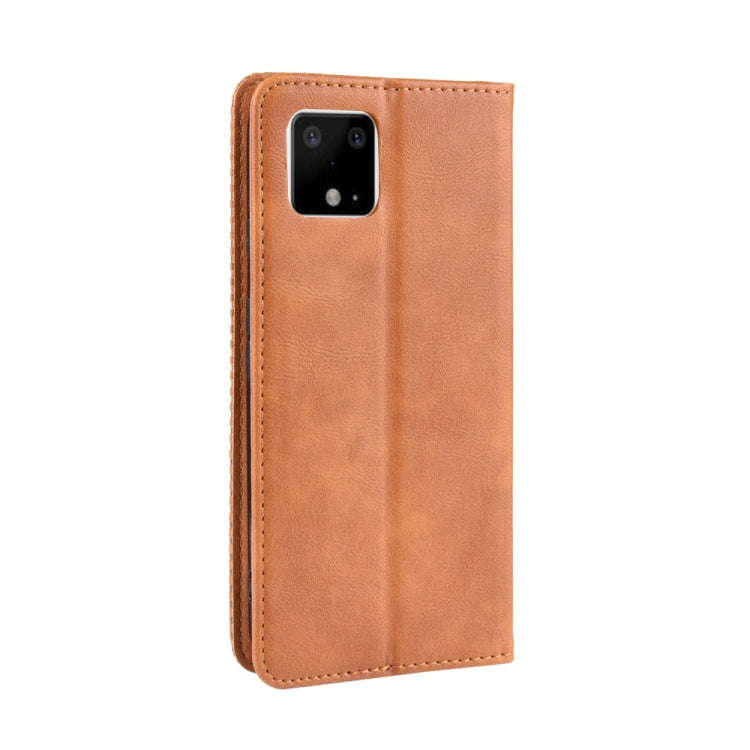 Magnetic Buckle Retro Crazy Horse Texture Horizontal Flip Leather Case for Google Pixel 4xl, with...