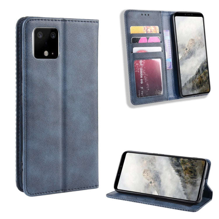 Magnetic Buckle Retro Crazy Horse Texture Horizontal Flip Leather Case for Google Pixel 4xl, with...