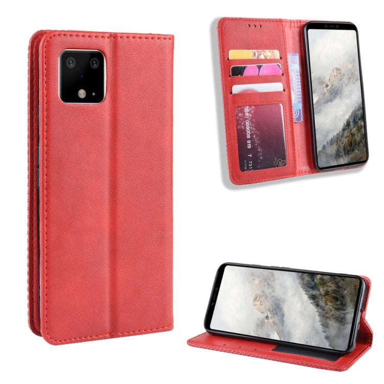 Magnetic Buckle Retro Crazy Horse Texture Horizontal Flip Leather Case for Google Pixel 4xl, with...