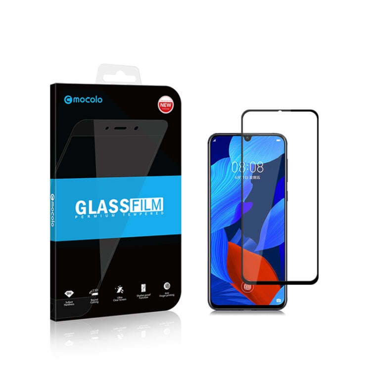 2pcs mocolo 0.33mm 9H 2.5D Full Glue Tempered Glass Film for Huawei Nova5 / Nova5 pro