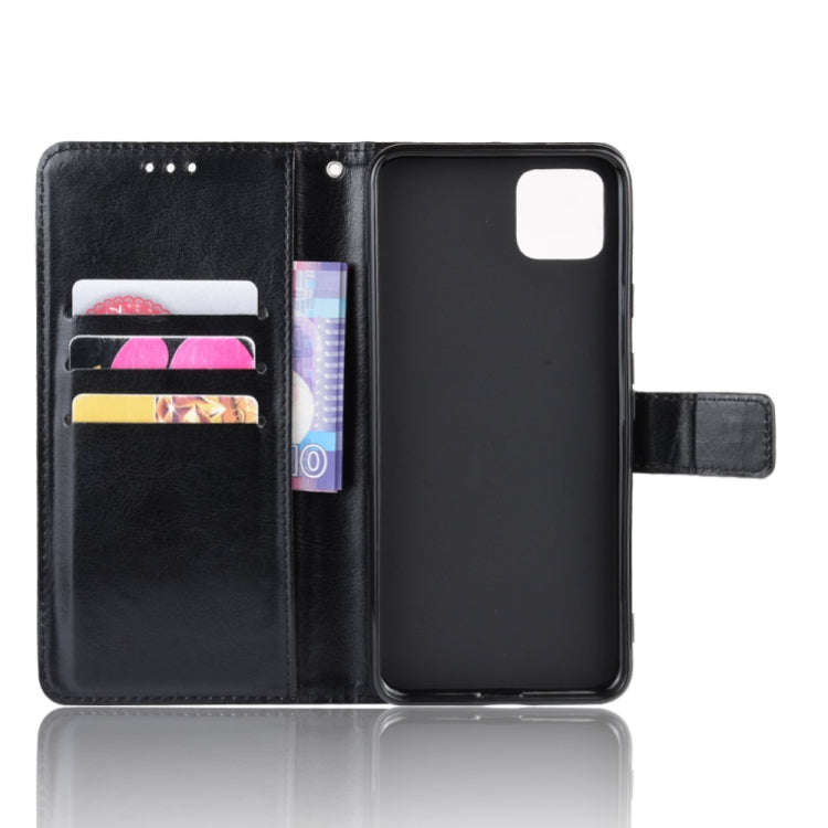 Retro Crazy Horse Texture Horizontal Flip Leather Case for Google Pixel 4 , with Holder & Card Sl...