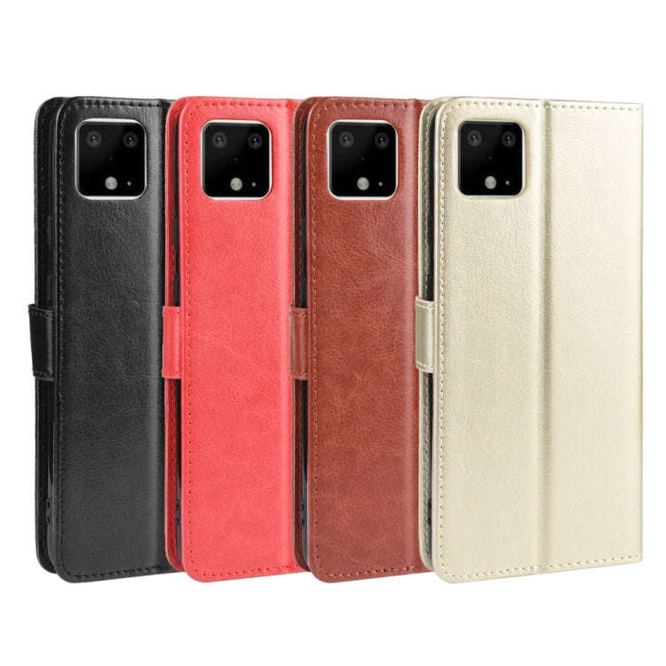 Retro Crazy Horse Texture Horizontal Flip Leather Case for Google Pixel 4XL, with Holder & Card S...