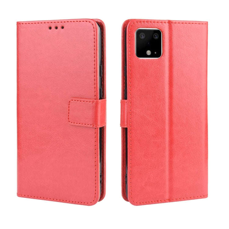 Retro Crazy Horse Texture Horizontal Flip Leather Case for Google Pixel 4XL, with Holder & Card S...