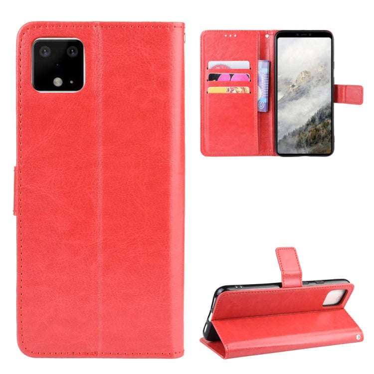 Retro Crazy Horse Texture Horizontal Flip Leather Case for Google Pixel 4XL, with Holder & Card S...