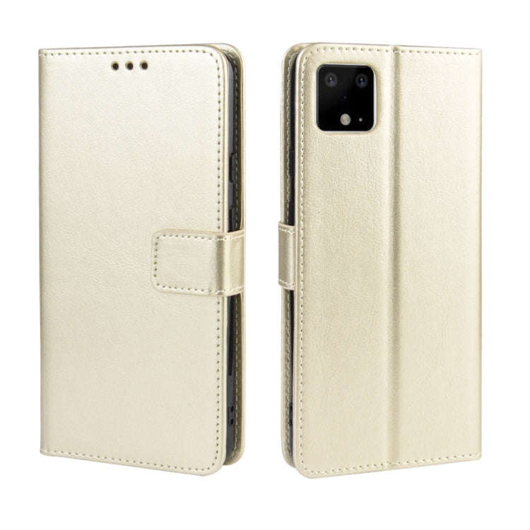 Retro Crazy Horse Texture Horizontal Flip Leather Case for Google Pixel 4XL, with Holder & Card S...