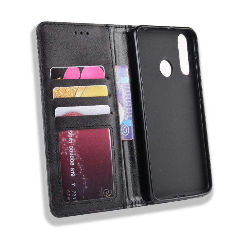 Magnetic Buckle Retro Crazy Horse Texture Horizontal Flip Leather Case for Wiko View 3 Pro, with ...
