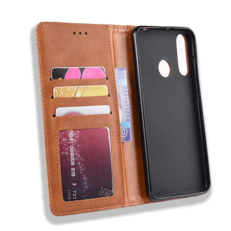 Magnetic Buckle Retro Crazy Horse Texture Horizontal Flip Leather Case for Wiko View 3 Pro, with ...