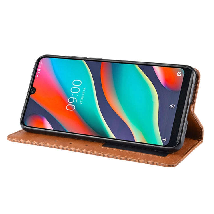 Magnetic Buckle Retro Crazy Horse Texture Horizontal Flip Leather Case for Wiko View 3 Pro, with ...