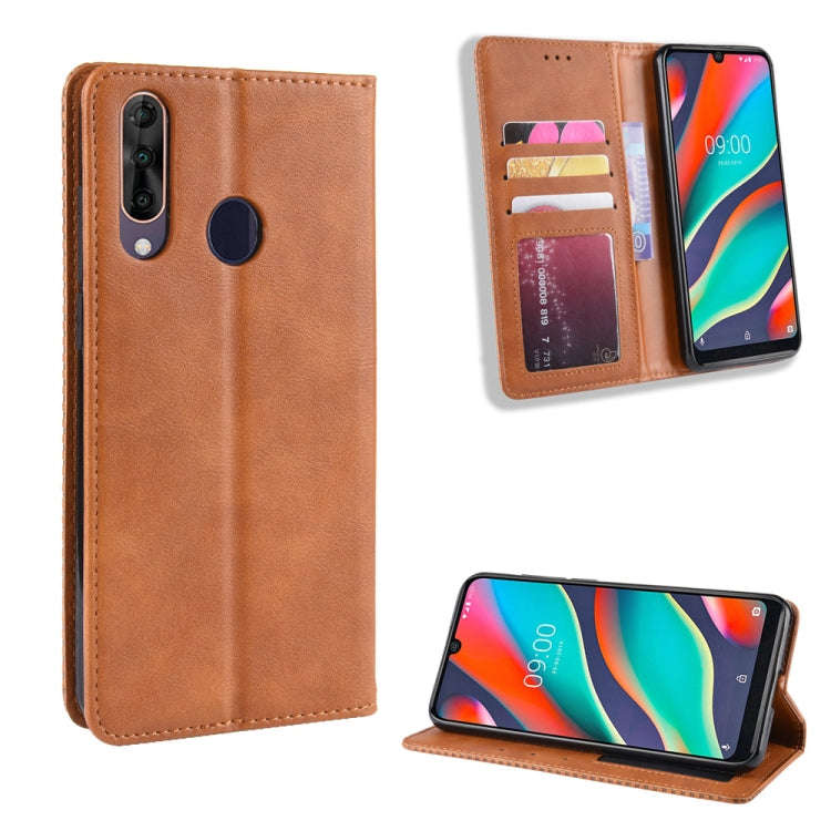 Magnetic Buckle Retro Crazy Horse Texture Horizontal Flip Leather Case for Wiko View 3 Pro, with ...