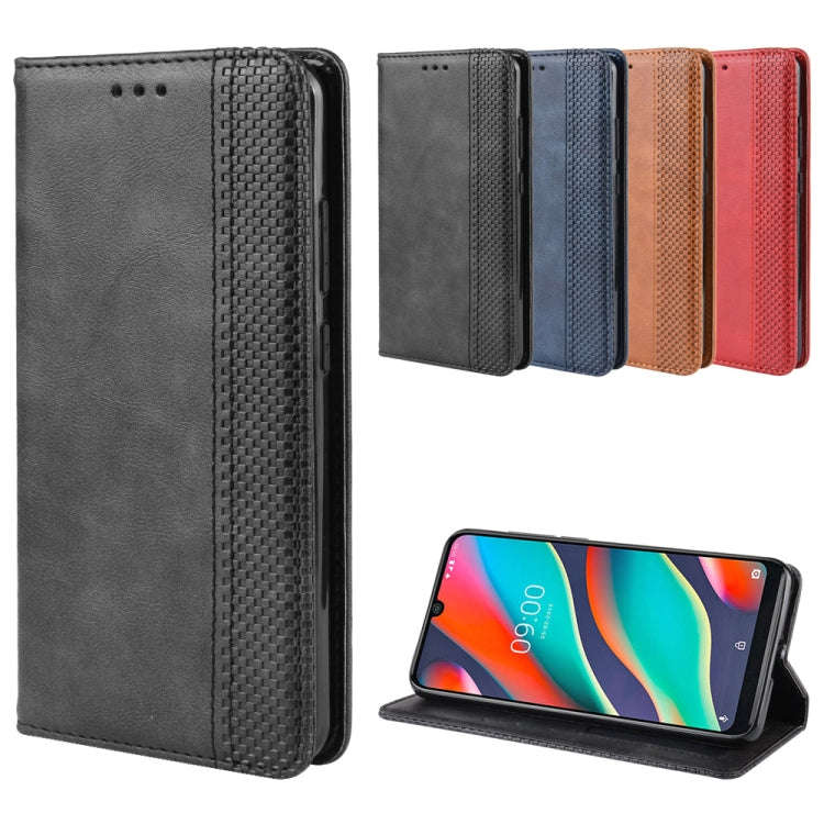 Magnetic Buckle Retro Crazy Horse Texture Horizontal Flip Leather Case for Wiko View 3 Pro, with ...