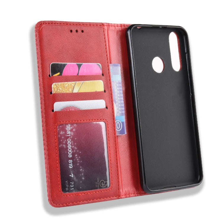 Magnetic Buckle Retro Crazy Horse Texture Horizontal Flip Leather Case for Wiko View 3 Pro, with ...