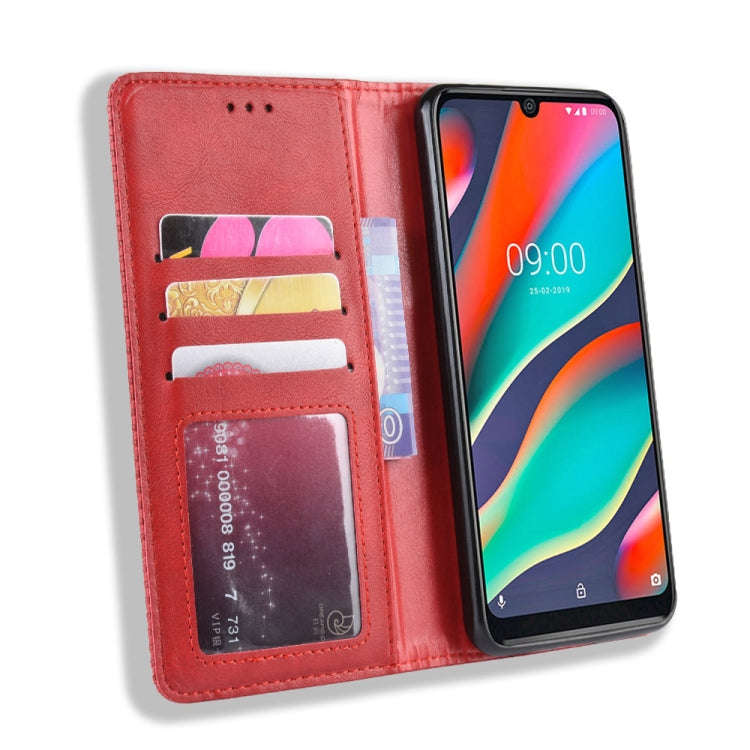Magnetic Buckle Retro Crazy Horse Texture Horizontal Flip Leather Case for Wiko View 3 Pro, with ...