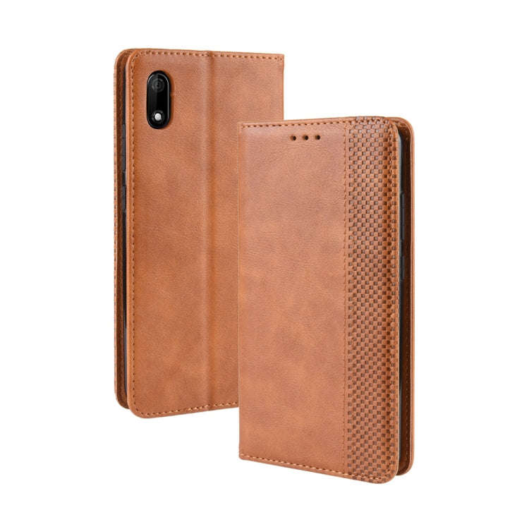 Magnetic Buckle Retro Crazy Horse Texture Horizontal Flip Leather Case for Wiko Jerry 4, with Hol...