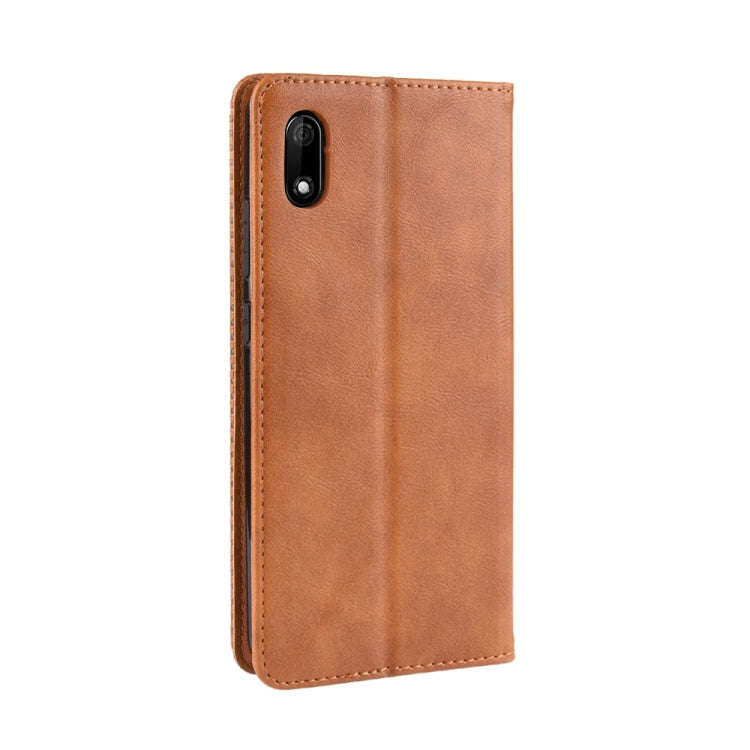 Magnetic Buckle Retro Crazy Horse Texture Horizontal Flip Leather Case for Wiko Jerry 4, with Hol...