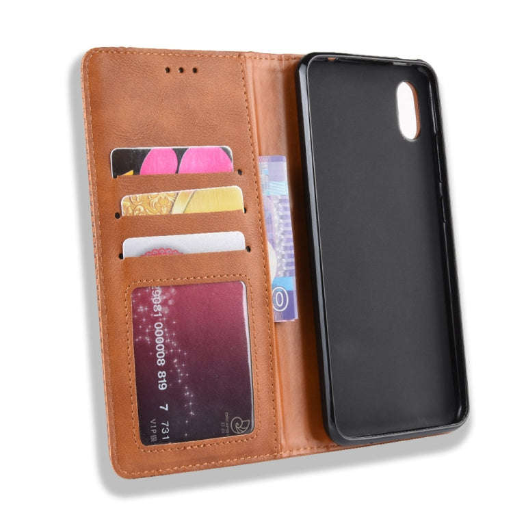 Magnetic Buckle Retro Crazy Horse Texture Horizontal Flip Leather Case for Wiko Jerry 4, with Hol...
