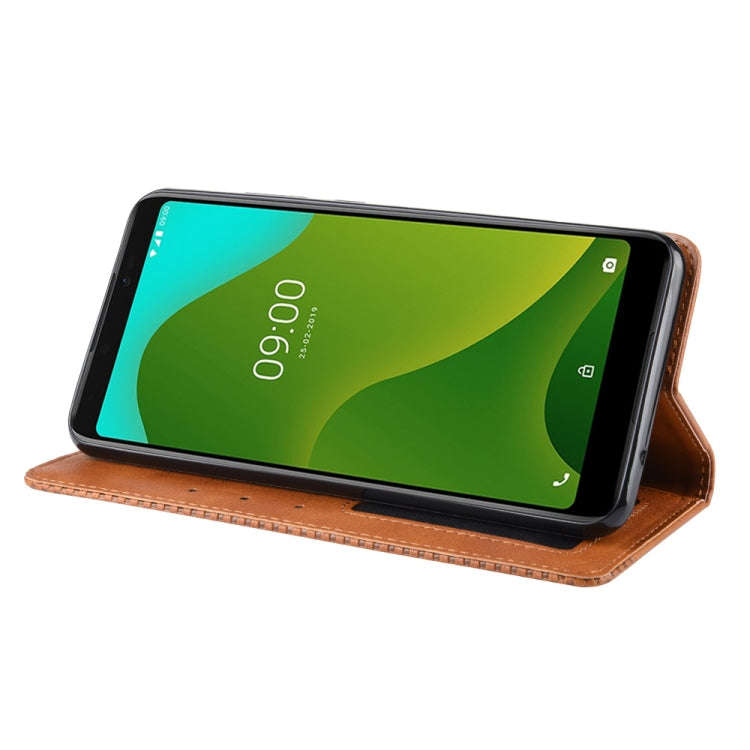 Magnetic Buckle Retro Crazy Horse Texture Horizontal Flip Leather Case for Wiko Jerry 4, with Hol...