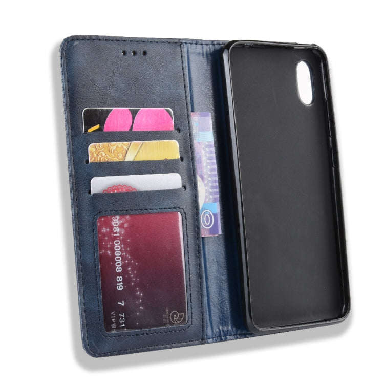 Magnetic Buckle Retro Crazy Horse Texture Horizontal Flip Leather Case for Wiko Jerry 4, with Hol...