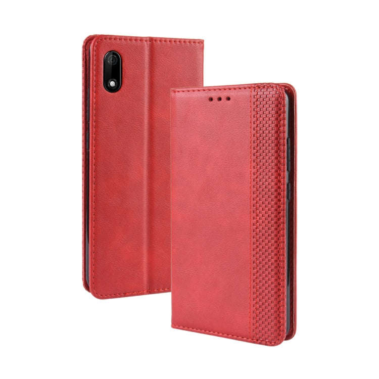 Magnetic Buckle Retro Crazy Horse Texture Horizontal Flip Leather Case for Wiko Jerry 4, with Hol...