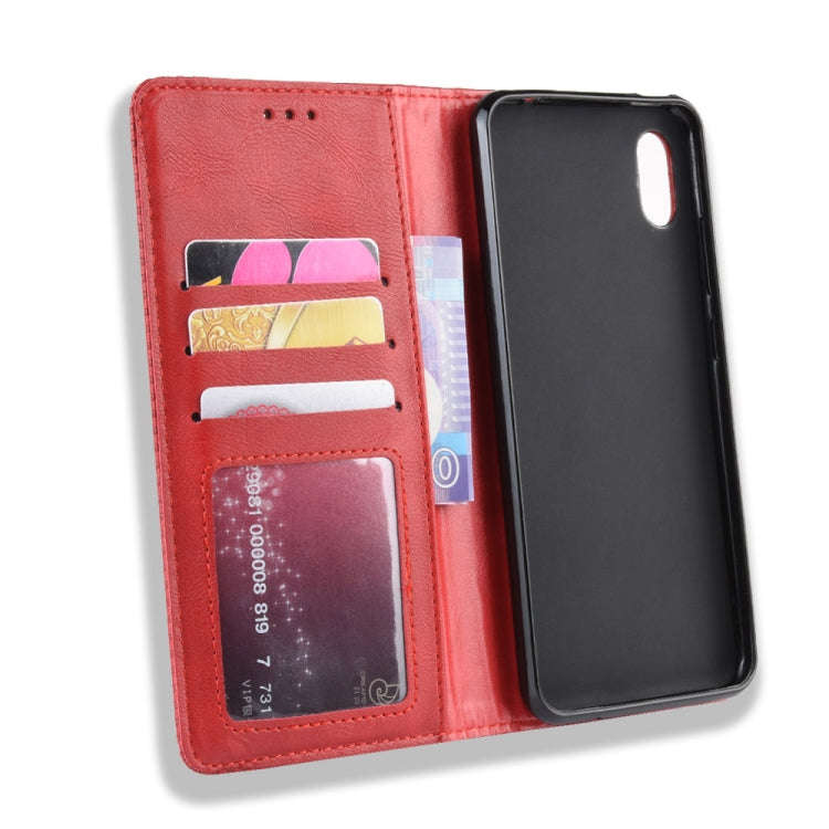 Magnetic Buckle Retro Crazy Horse Texture Horizontal Flip Leather Case for Wiko Jerry 4, with Hol...