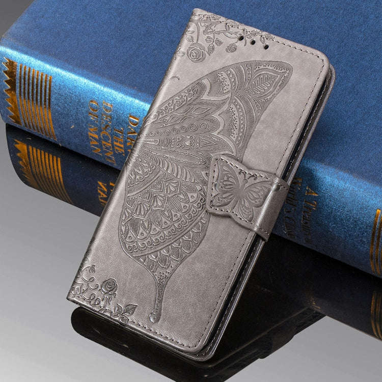 Butterfly Love Flowers Embossing Horizontal Flip Leather Case For Motorola P40 with Holder & Card...