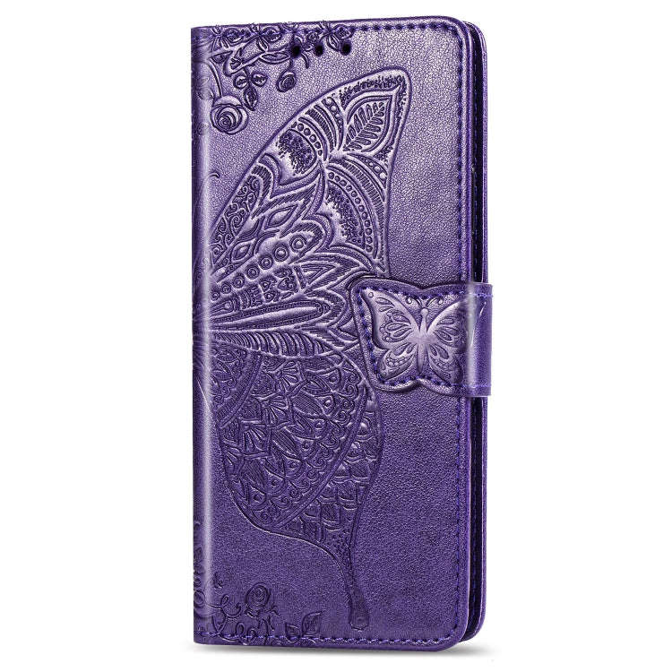 Butterfly Love Flowers Embossing Horizontal Flip Leather Case For Motorola P40 with Holder & Card...