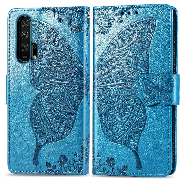 Butterfly Love Flowers Embossing Horizontal Flip Leather Case For Huawei Honor 20 Pro with Holder...