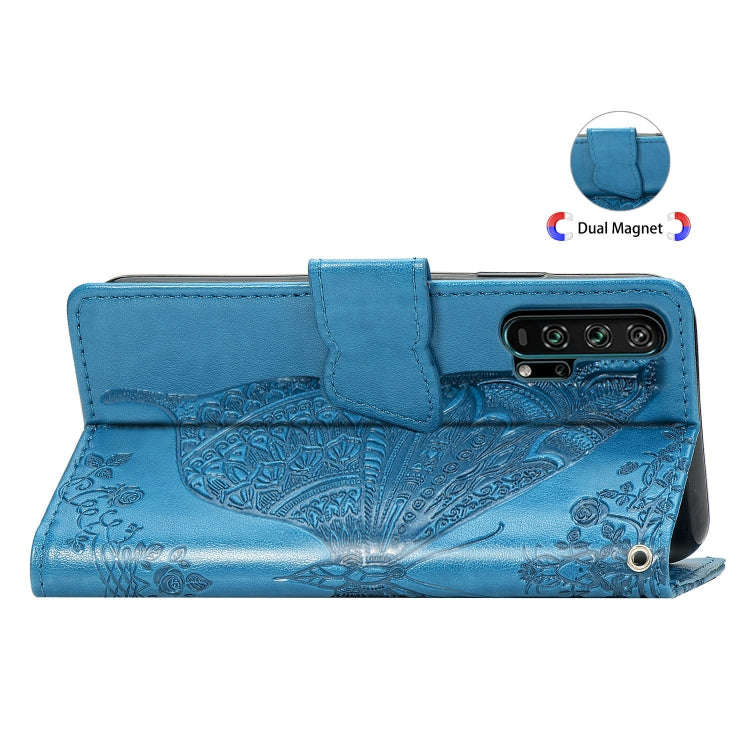 Butterfly Love Flowers Embossing Horizontal Flip Leather Case For Huawei Honor 20 Pro with Holder...