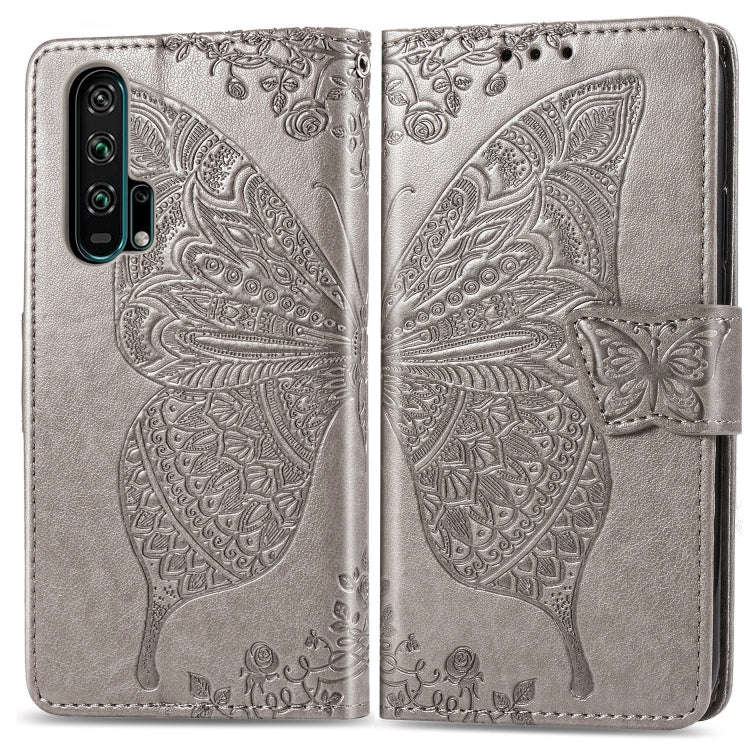 Butterfly Love Flowers Embossing Horizontal Flip Leather Case For Huawei Honor 20 Pro with Holder...