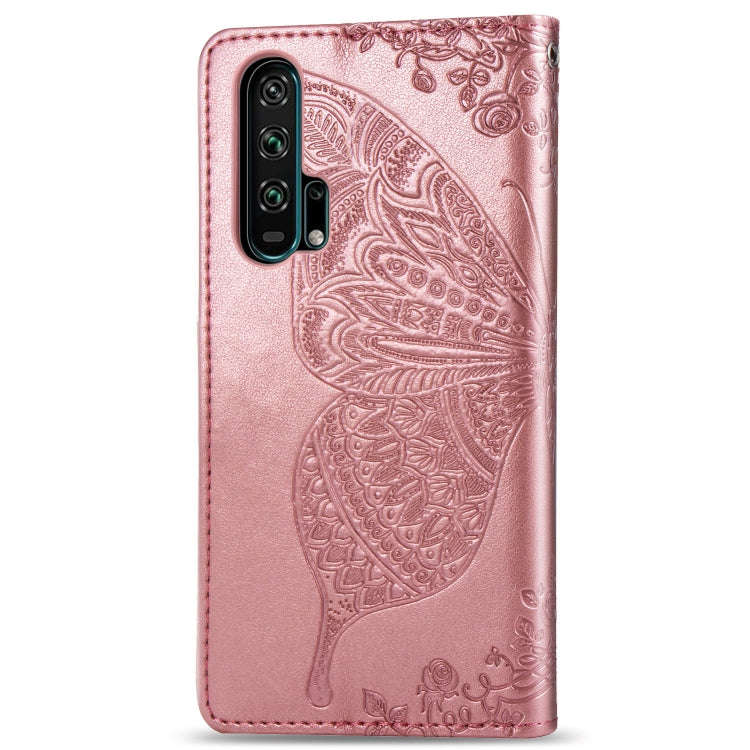 Butterfly Love Flowers Embossing Horizontal Flip Leather Case For Huawei Honor 20 Pro with Holder...