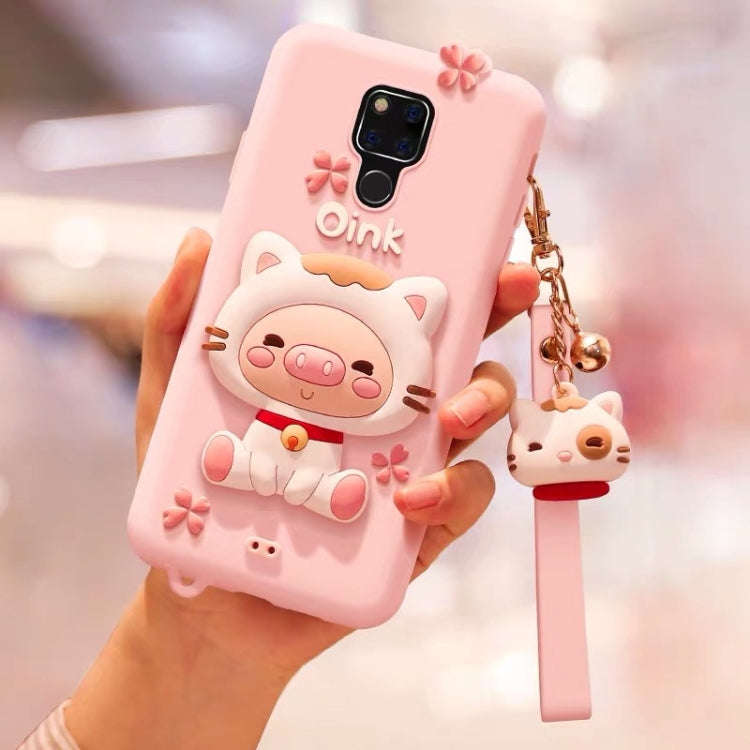 Full Package Anti-falling Silicone Sleeve for Huawei Mate 20Lovely pig(Green)