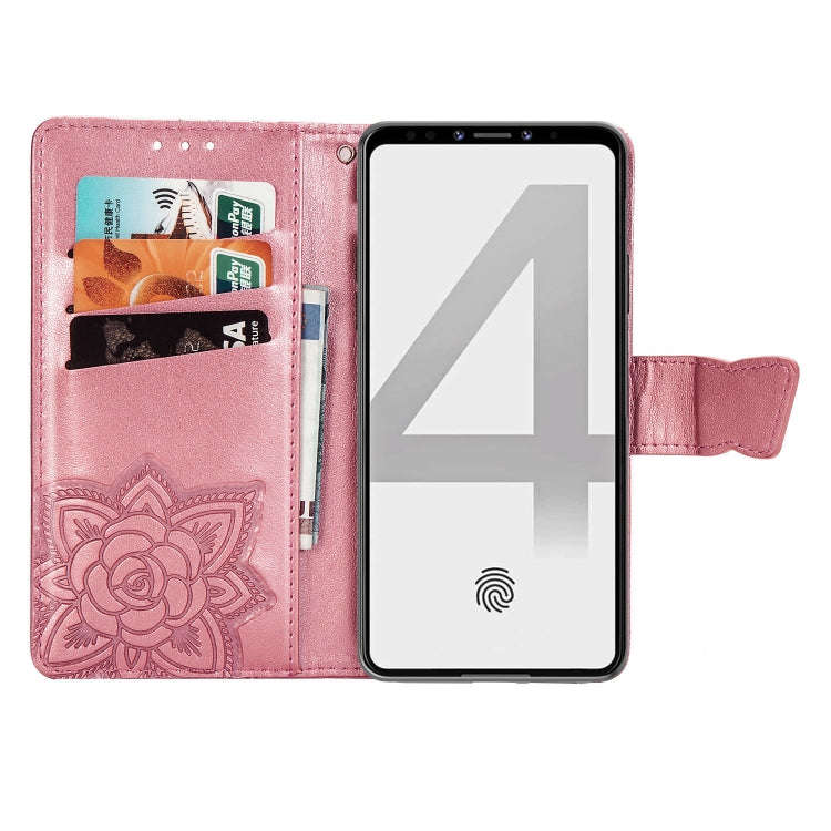 Butterfly Love Flowers Embossing Horizontal Flip Leather Case For Google Pixel 4 XL with Holder &...