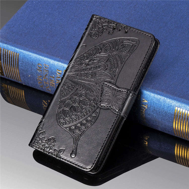 Butterfly Love Flowers Embossing Horizontal Flip Leather Case For Google Pixel 4 with Holder & Ca...