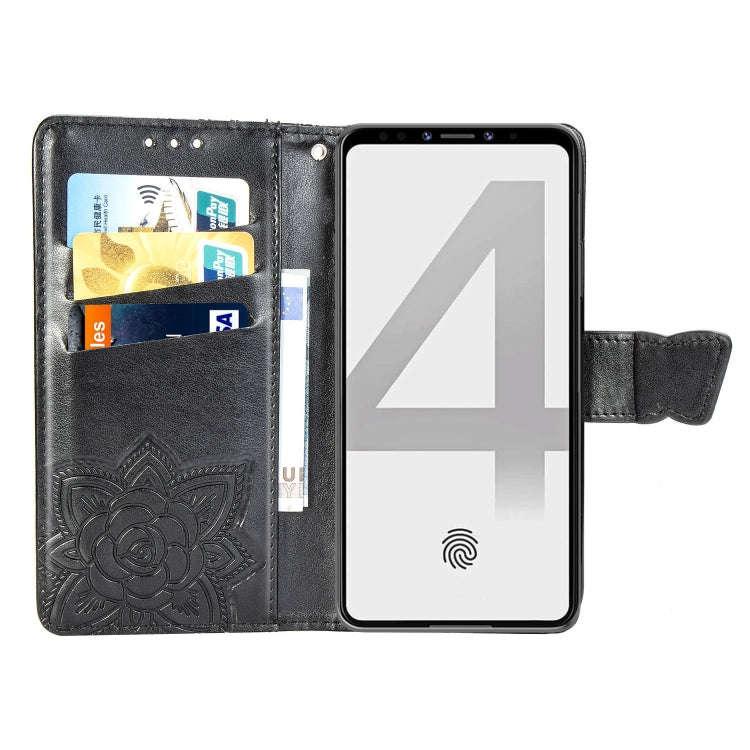 Butterfly Love Flowers Embossing Horizontal Flip Leather Case For Google Pixel 4 with Holder & Ca...