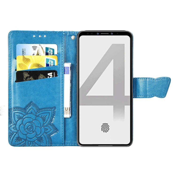 Butterfly Love Flowers Embossing Horizontal Flip Leather Case For Google Pixel 4 with Holder & Ca...