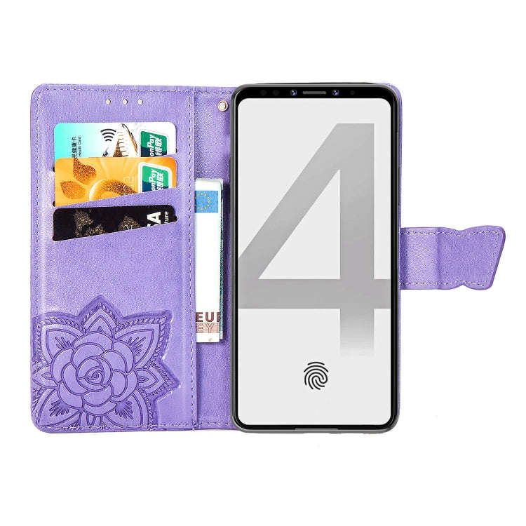 Butterfly Love Flowers Embossing Horizontal Flip Leather Case For Google Pixel 4 with Holder & Ca...