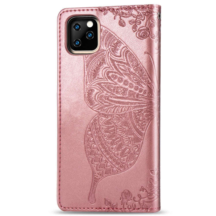 Butterfly Love Flowers Embossing Horizontal Flip Leather Case For Google Pixel 4 with Holder & Ca...
