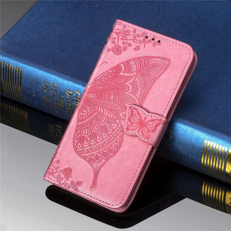 Butterfly Love Flowers Embossing Horizontal Flip Leather Case For Google Pixel 4 with Holder & Ca...