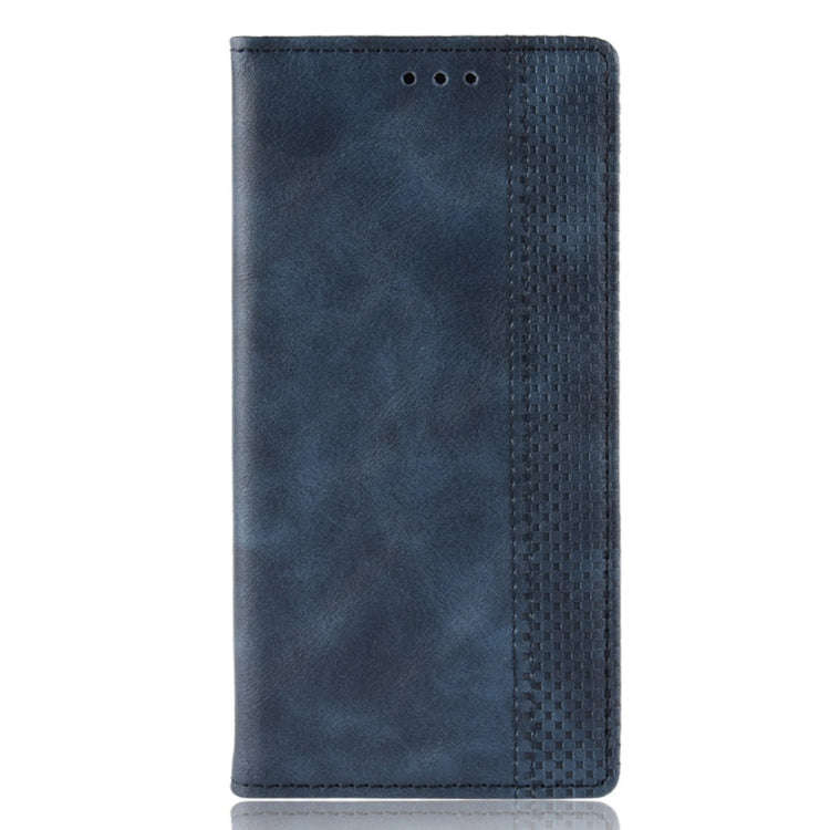 Magnetic Buckle Retro Crazy Horse Texture Horizontal Flip Leather Case for Wiko Y80, with Holder ...
