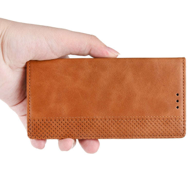 Magnetic Buckle Retro Crazy Horse Texture Horizontal Flip Leather Case for Wiko Y80, with Holder ...