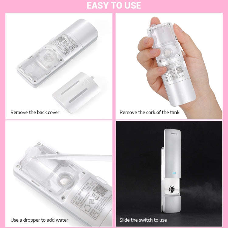 K-SKIN KD777 Nano Cool Facial Sprayer Handheld Portable Skincare Humidifier Skin Care Automatic A...